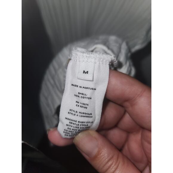 Helmut Lang white ribbed t-shirt top M - Picture 4 of 4